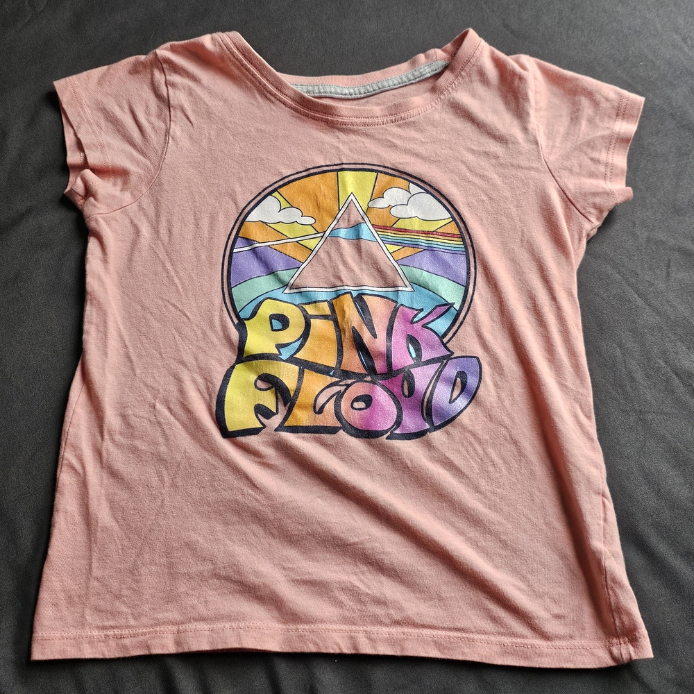 ⭐️Pink Floyd Kids Graphic T-Shirt - Pink Size Small (6)